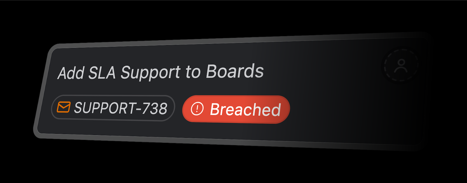 BetterBoard card illustrating a breached SLA