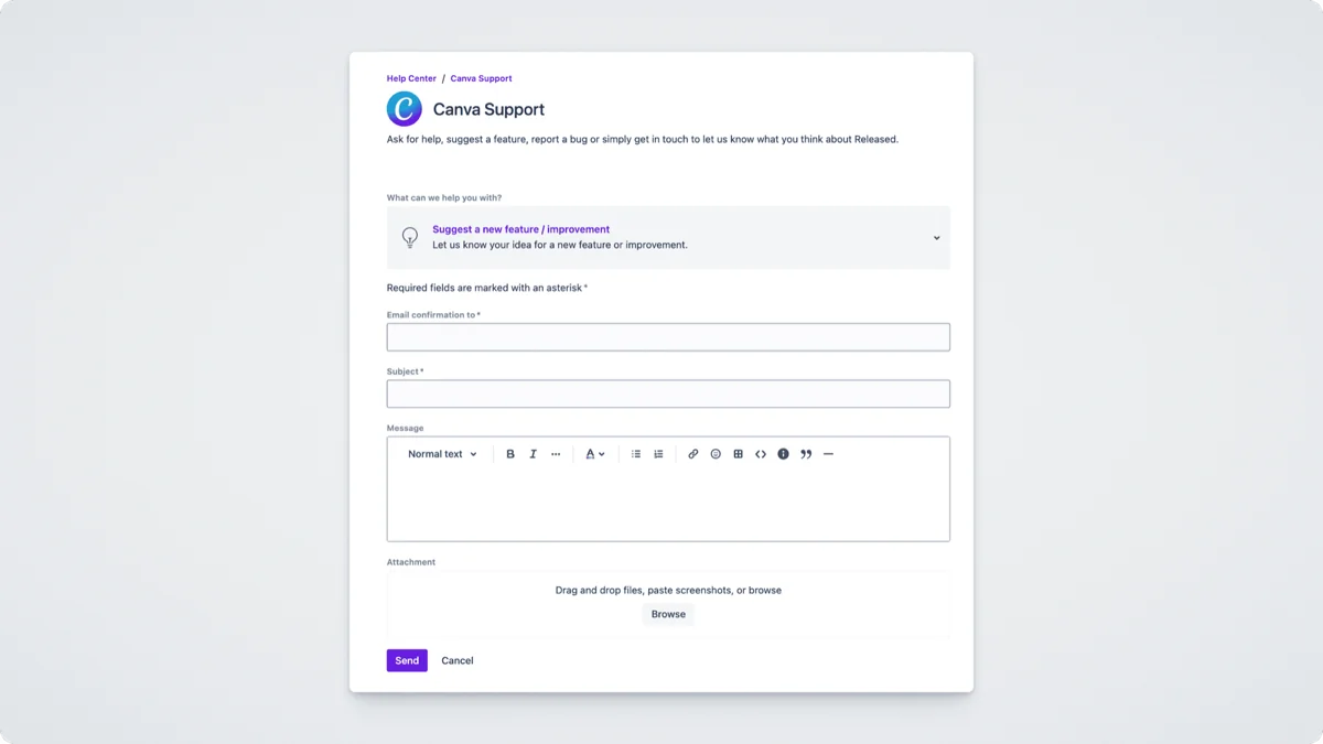 A customer request form in a Jira Service Management help center