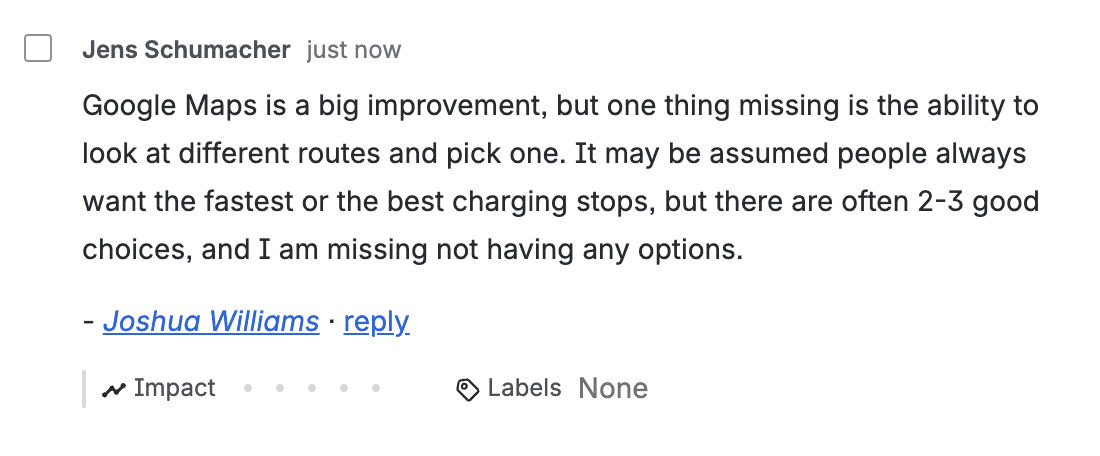 A customer insight inside Jira Product Discovery