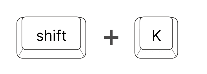 Keyboard shortcuts for navigating the feedback inbox