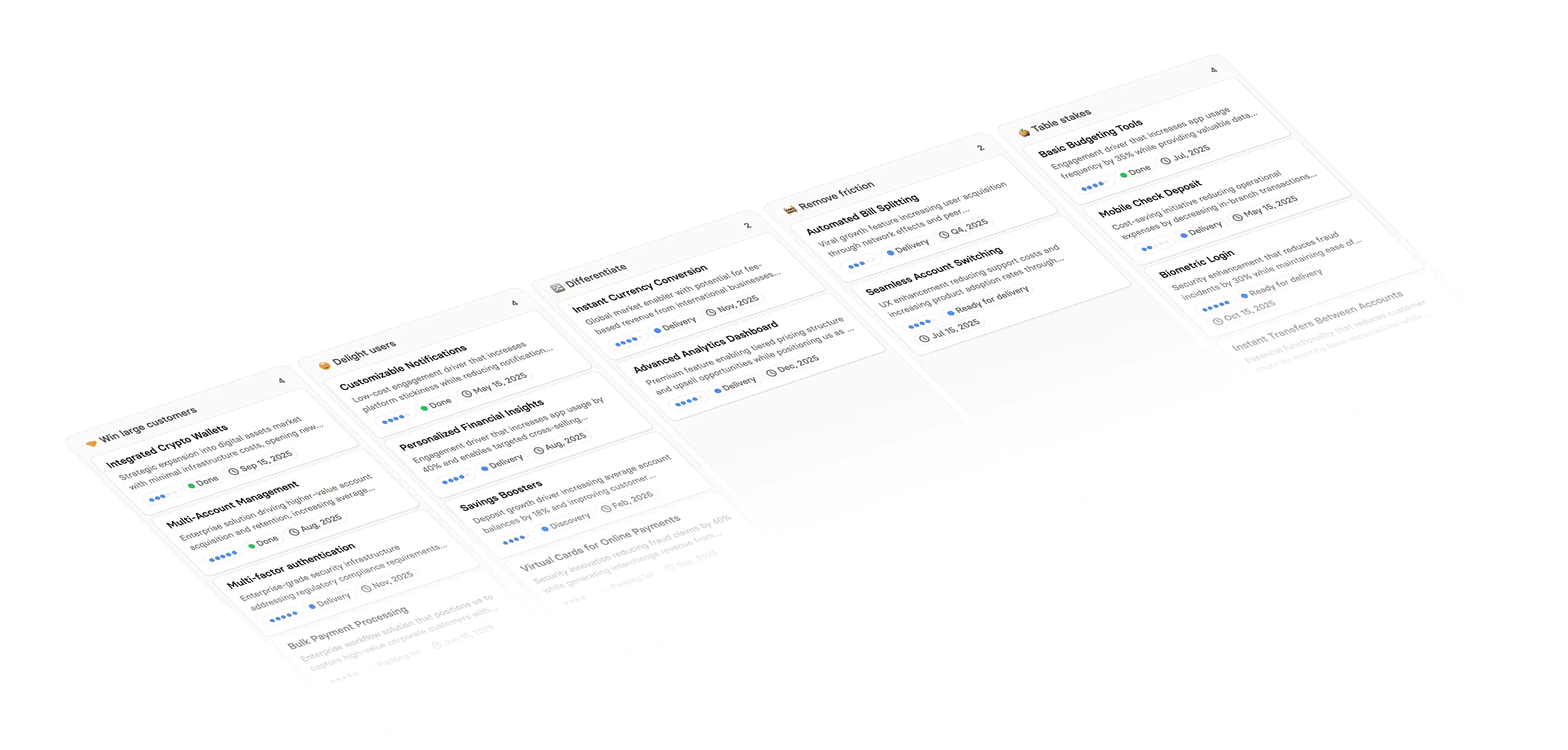 A published Hub roadmap showing Jira work in a clear external view